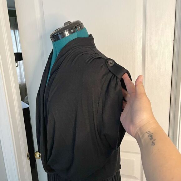 Bar III One Piece Comfy Stretch V Neck Short Sleeve Rayon Spandex Jumpsuit - Picture 7 of 13